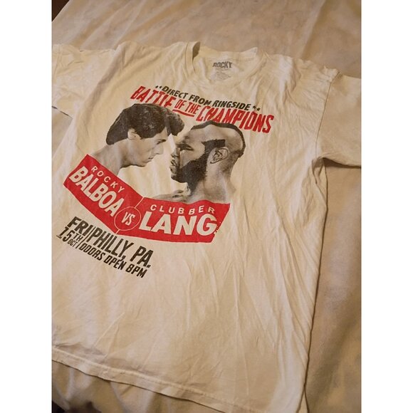 Rocky Balboa Vs Clubber Lang Shirt Philly Size XXL T-Shirt - Picture 5 of 8